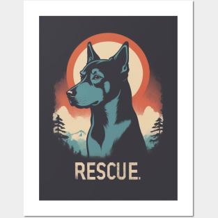 Rescue Dog 4 - Japanese Old Vintage Posters and Art